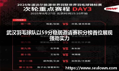 武汉羽毛球队以59分稳居邀请赛积分榜首位展现强劲实力